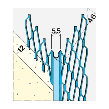 Den Braven Roh zaoblený 1038 Z, 3 m x 12 mm, kovový