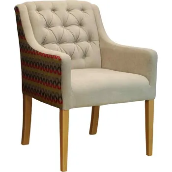 Křeslo STYLE HOME Designové křeslo Milford Materiál: Dubová kostra, Potah: Látka