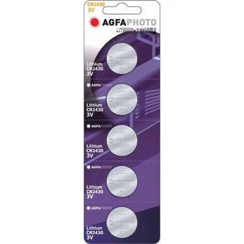 Článková baterie Baterie Agfa CR2430 5 ks.