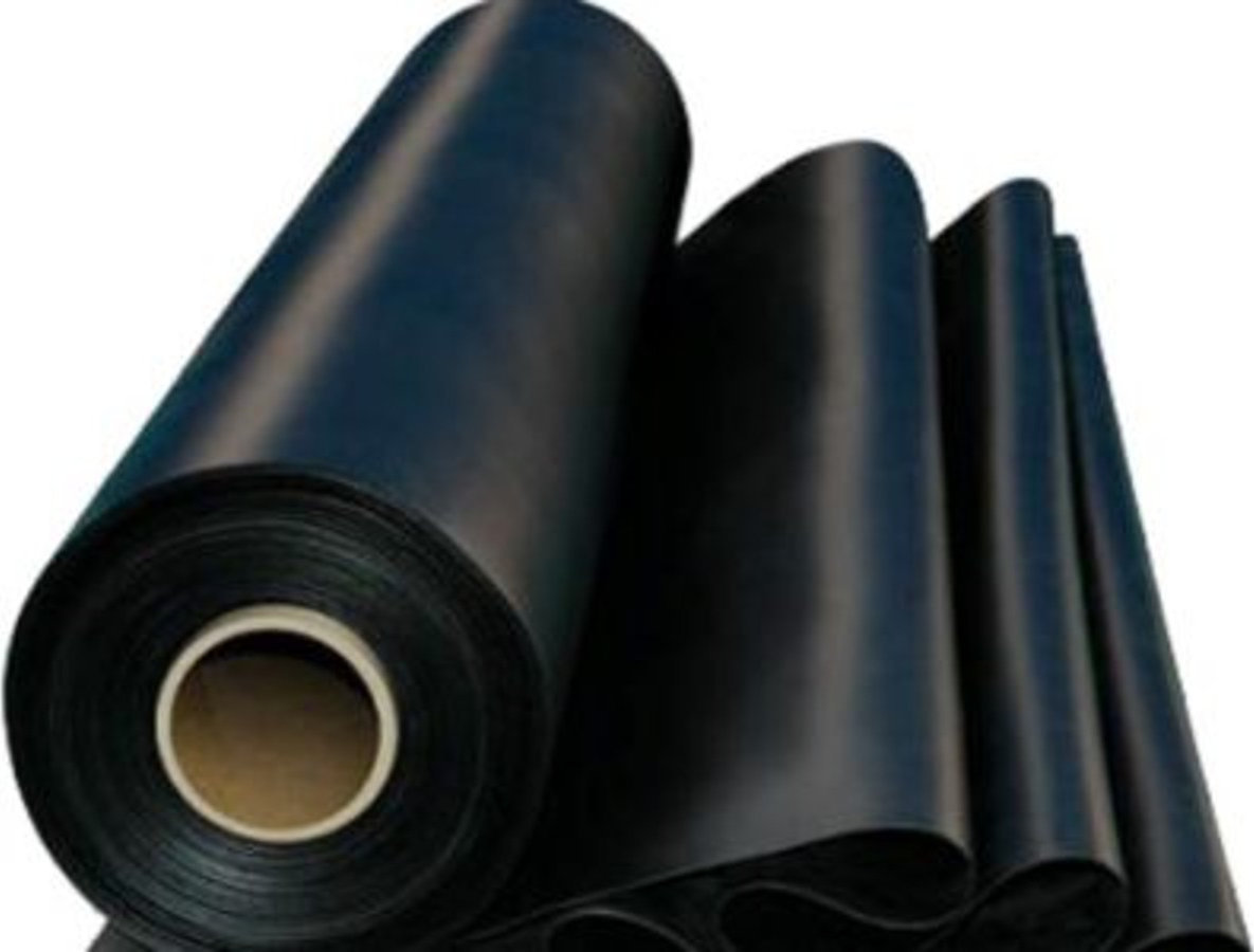 Podlahová guma hladká černá Tloušťka: 2 mm