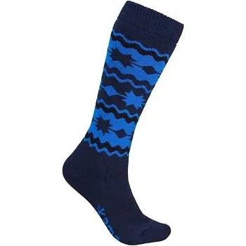 Dámské ponožky Pletené merino podkolenky Kama F06 tm. modrá velikost nohy 43-46