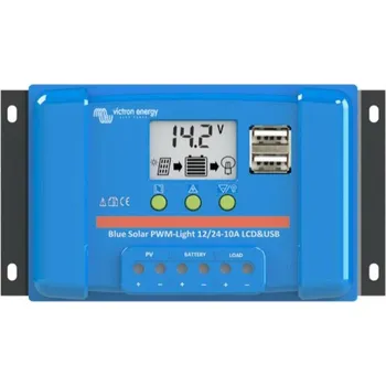 solární regulátor Solární regulátor PWM Victron Energy 5A LCD a USB 12V/24V