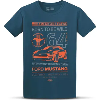 Pánské tričko Tričko Ford Mustang Born the wild M