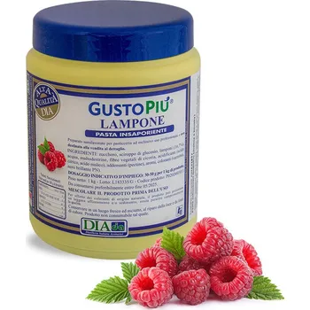 Pasta ochucovací GustoPiú, malina s kousky 1 kg/dóza