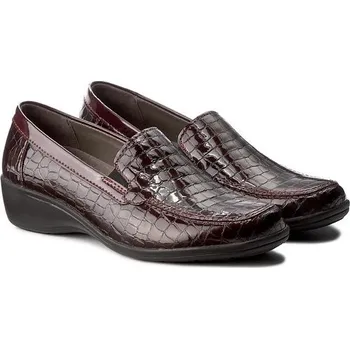 Dámské polobotky Dámské kožené mokasíny na klínu, Comfortabel 9422124-41 černé