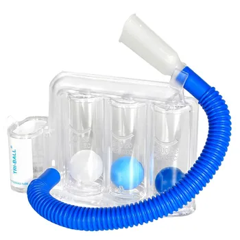 Dýchací trenažér Tri-Ball modrý/průhledný