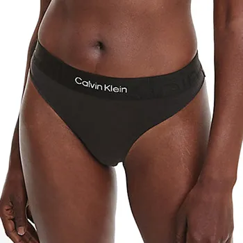 Kalhotky Calvin Klein tanga QF6992E černá - Černá / S