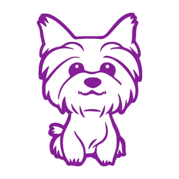 Polep vozidla SAMOLEPKA Pes 176 levá (14 - fialová) NA AUTO, NÁLEPKA, FÓLIE, POLEP, TUNING, VLASTNÍ TEXT, TISK, AUTOSAMOLEPKY.cz, POLEPY, OBRÁZEK, LOGO, SAMOLEPKY