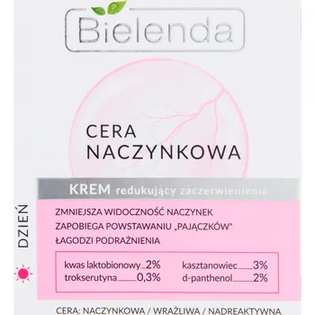 Pleťový krém Bielenda Couperose skin pleťový krém snižující zarudnutí, 50 ml