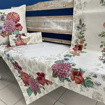 ubrus Tegatex Gobelínový ubrus - okrasné květy chryzantémy Velikost: 40*140 cm