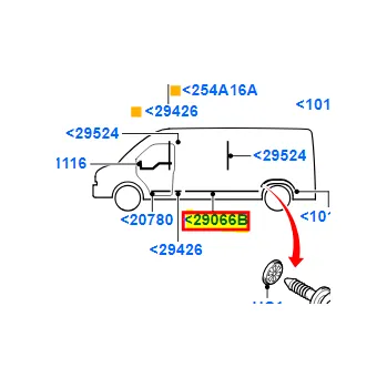 Oprava karosérie Lišta bočnice levá zadní