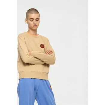 Dámská mikina SANTA CRUZ mikina - Classic Dot Chest Emb Crew Oat Milk (OAT MILK) velikost: 12