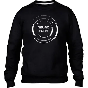 Pánská mikina DNBMARKET.CZ Pánská mikina bez kapuce |D&B + NEURO| CircleParty Velikost: M, Barva: Černá - Design 2