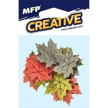 Dřevěné dekorace list Javor 4cm 12ks 8885673