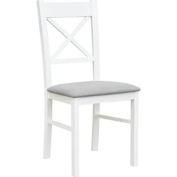 Jídelní židle Židle BELLUNO Elegante 22 látková z masivu bílá