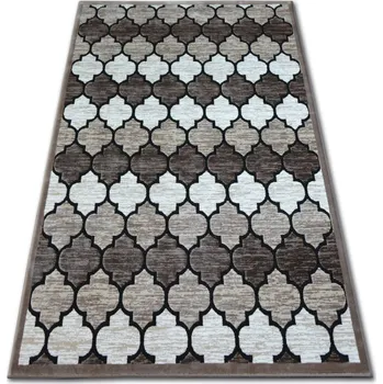 Koberec Kusový koberec ACRYLOVY YAZZ 3766 tmavě béžový / losos trellis, velikost 160x220