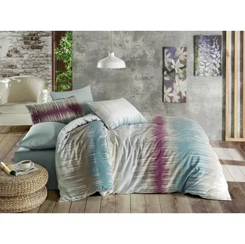 Povlečení Povlečení flanelové Blue Lines TiaHome 1x Polštář 90x70cm, 1x Přikrývka 140x200cm