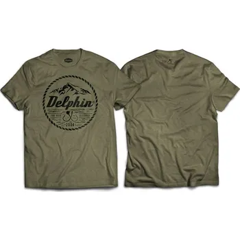 Rybářské oblečení Tričko Delphin 2004 Velikost: tm. zelená / 2XL