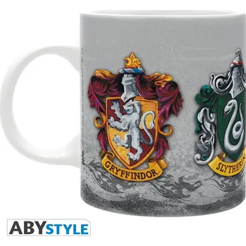 HARRY POTTER - Hrnek - 320 ml - 4 domy - s krabičkou