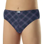 Andrie PS 3548 modro-červené pánské slipy Barva: modrá tmavá, Velikost: L