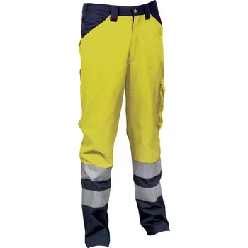 montérky Reflexní pracovní kalhoty COFRA ENCKE Barva: Reflexní žlutá, Velikost: L