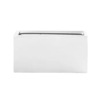 Květináč Moderní květináč Fiberstone Balcony XS Glossy White 20x40x20cm, min. odběr 4 ks