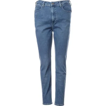 Dámské džíny Lee Super High Scarlett Mid Evita Džíny Středně Modré 44/31