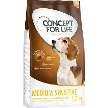 Krmivo pro psa 1,5kg Concept for Life Medium Sensitive