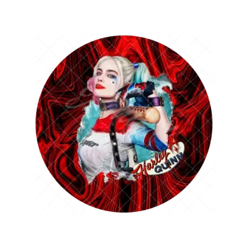 Jedlá dekorace na dort HARLEY QUINN, VARIANTA Jedlý papír 1589
