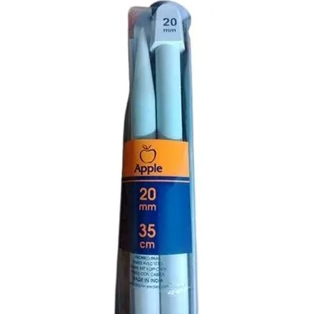 Jehlice Apple Pletací jehlice rovné plastové - 20 mm