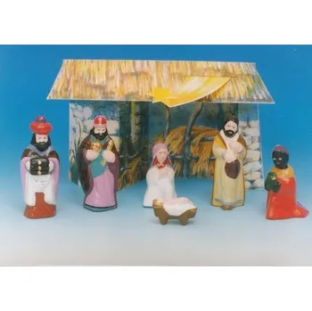 Betlém Malý betlém s keramickou glazurou