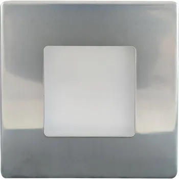 Bodové svítidlo Ledshopik STEPIK čtverec IP65 1,7W 230V - TEPLÁ BÍLÁ - 2700K