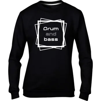 Dámská mikina DNBMARKET.CZ Dámská mikina bez kapuce |D&B + NEURO| SquareRun Velikost: XXL, Barva: Černá - Design 1