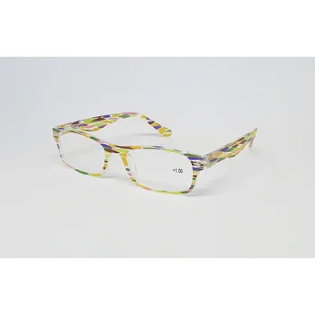 Brýle na čtení Dioptrické brýle M2139 +1,00 mozaika green yellow flex
