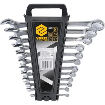 Dílna Klíče očkoploché 6-22mm - 12ks v plastu CrV VOREL