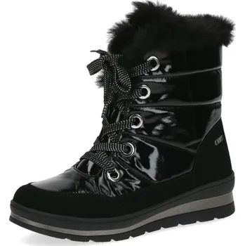 Dámská zimní obuv Sněhule s texovou membránou 9-9-26226-29-019 Caprice černé Barva: black comb, Velikost: 38,5