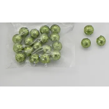 Vánoční dekorace Kulička přízdoba S/20 zelená (F48-J131216-1,5/GR)
