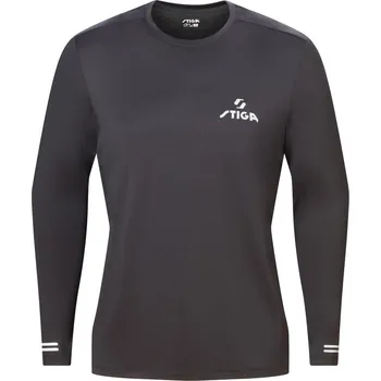 Pánské tričko Tričko STIGA Tričko Pro Sleeve černé černá XS