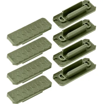 Airsoft JJ Airsoft Nylonové krytky M-LOK Typ 3 (8 ks) - olivová (OD)