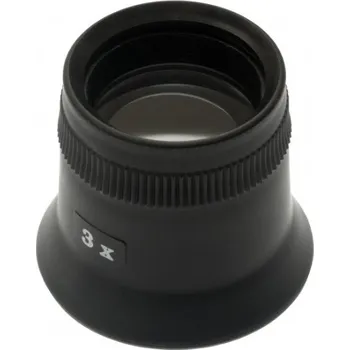 Lupa KINEX/K-MET Hodinářská lupa s plastovou čočkou, zvětšení 6x, 24 mm