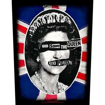 Nášivka Merch Sex Pistols: Zádová Nášivka God Save The Queen