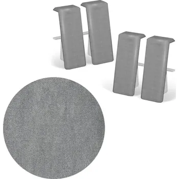 soklová lišta NOVÁK Spojka k soklové liště MDF 40x18 cement grey, 4ks M13-ABSP001