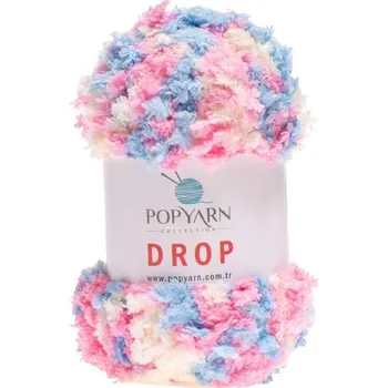 Příze POPYARN Příze Drop B12 - růžová, 100g 55m