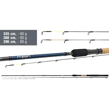 Rybářský prut Feederový prut Daiwa N'ZON Light/Medium Feeder - 3,96 m, -80 g