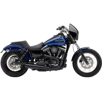 Výfuk pro motocykl Kompletní výfuk COBRA EL DIABLO 2-INTO-1 EXHAUST pro HARLEY DAVIDSON DYNA rok 2006-2011 barva černá