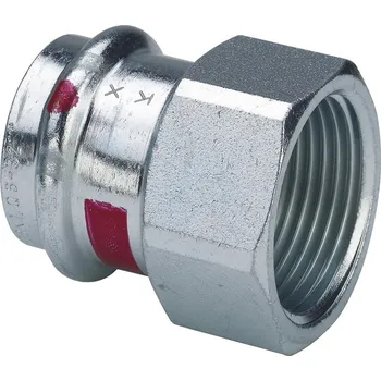 Lisovací přechodka Prestabo d 42 × 6/4", vnitřní závit, Viega 642211, model 1112