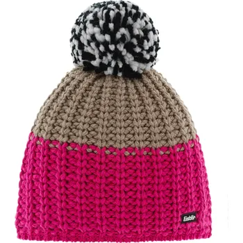 Pokrývka hlavy čepice Eisbär Refocus Pompon MÜ - 442/Pitti Pink/Beigemele one size