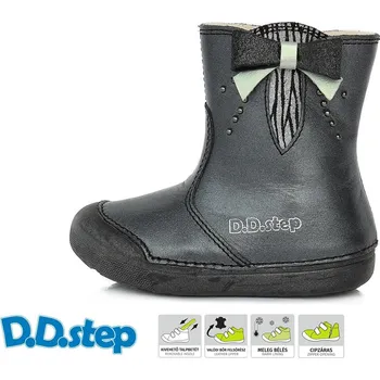 Dětská treková obuv D.D.Step D.D. step dívčí kozačky W066-209 Barva: černá, Velikost: 24
