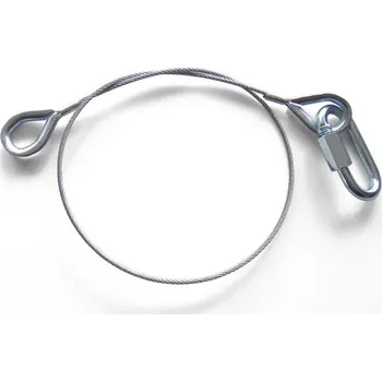 Lanko pro jízdní kolo Ultralite lanko s karabinou 2mm, 50cm, 5kg