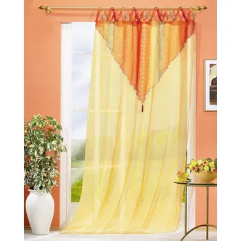 Záclona HOME WOHNIDEEN záclona metráž 25174&nbsp;vyska 175 cm&nbsp;092 svetlozltozelena s okrovym zinilovym vlaknem (7,10 m)